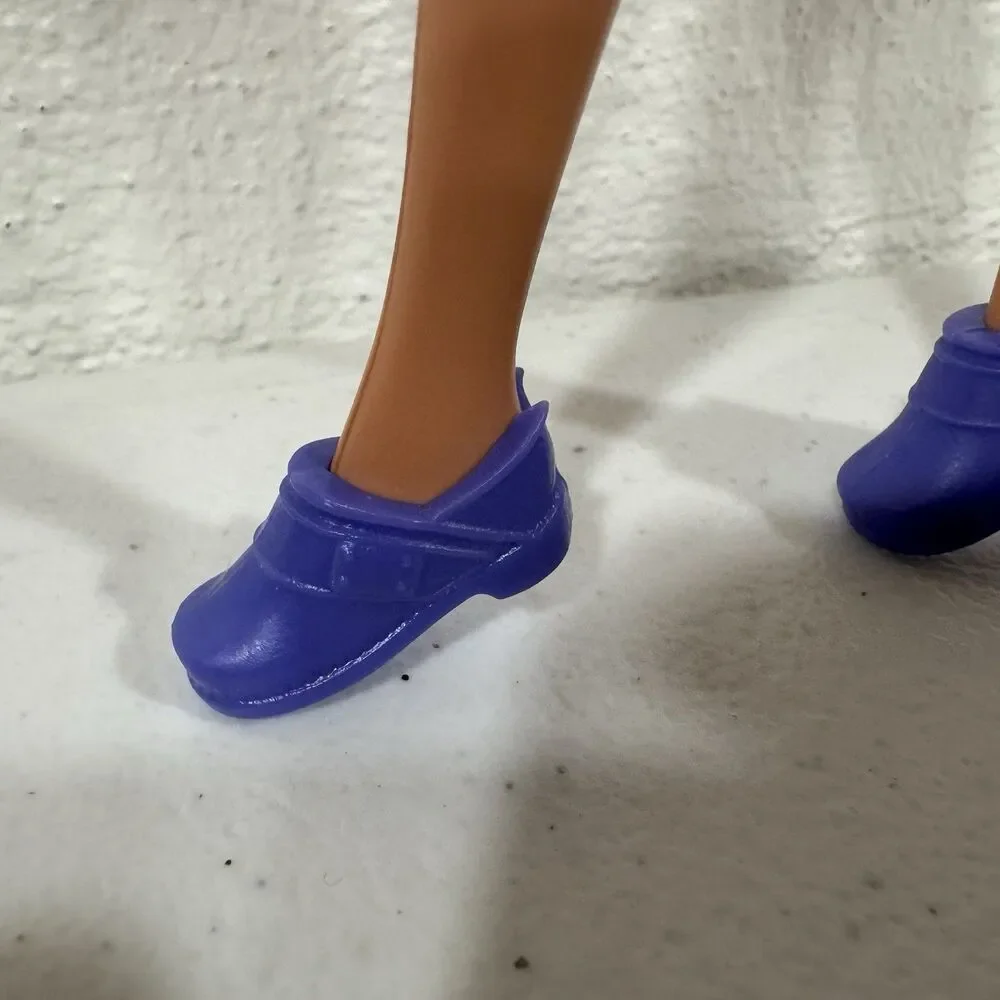 Barbie Made to Move Purple Flat Clogs Shoes Doll Clothes Accessory